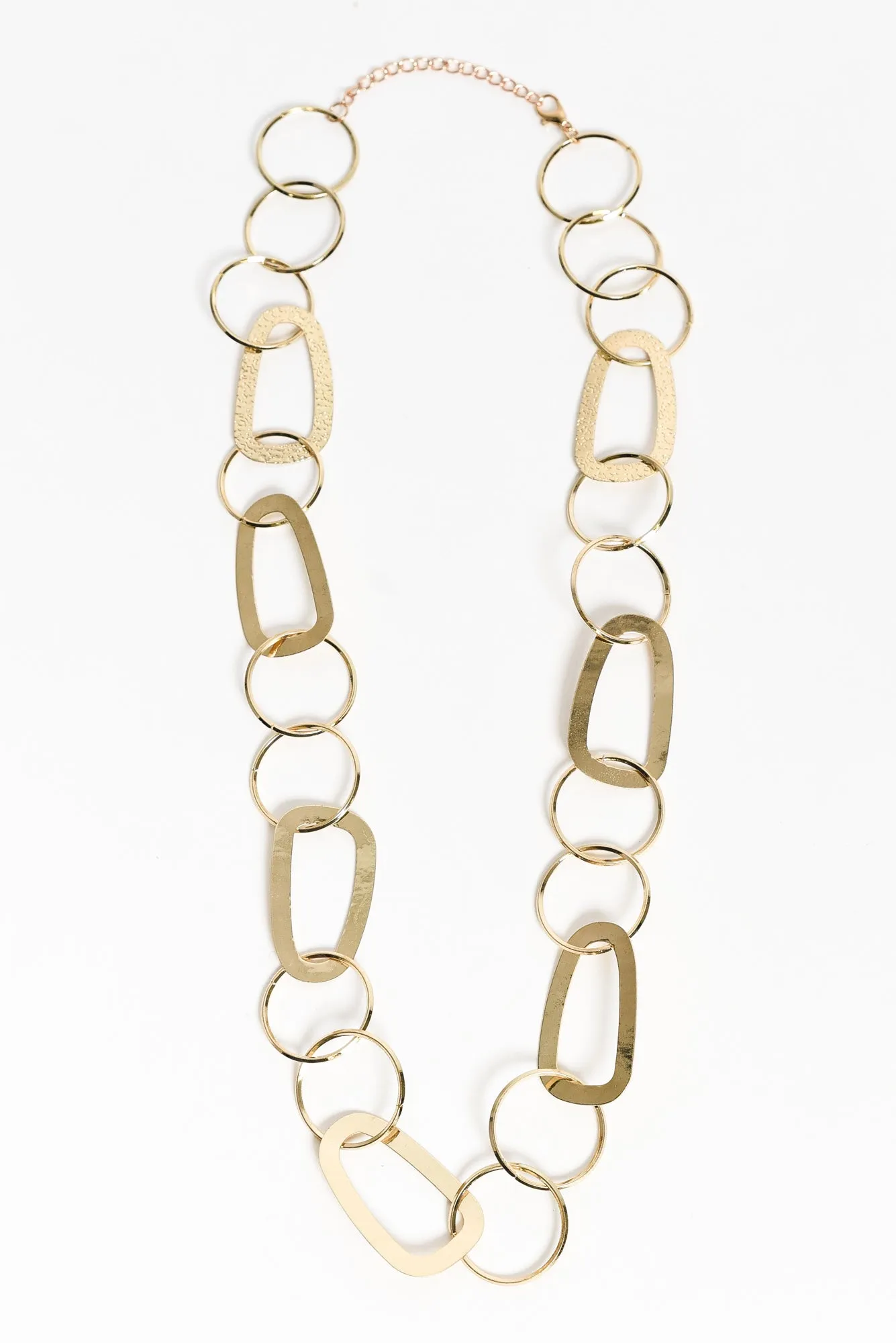 Marquis Gold Circle Necklace sold by Blue Bungalow