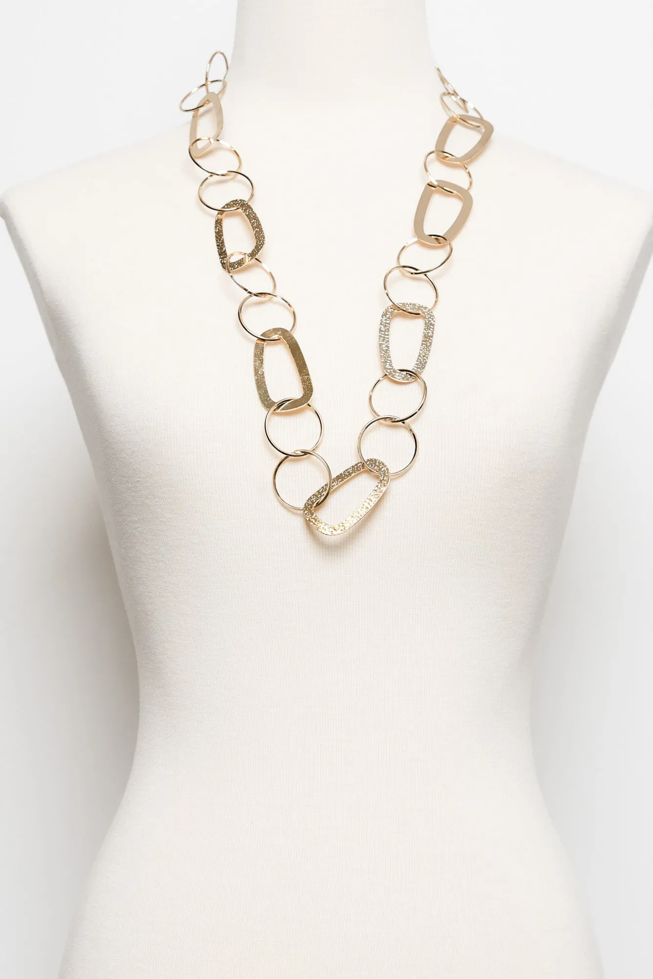 Marquis Gold Circle Necklace sold by Blue Bungalow product image thumbnail 2