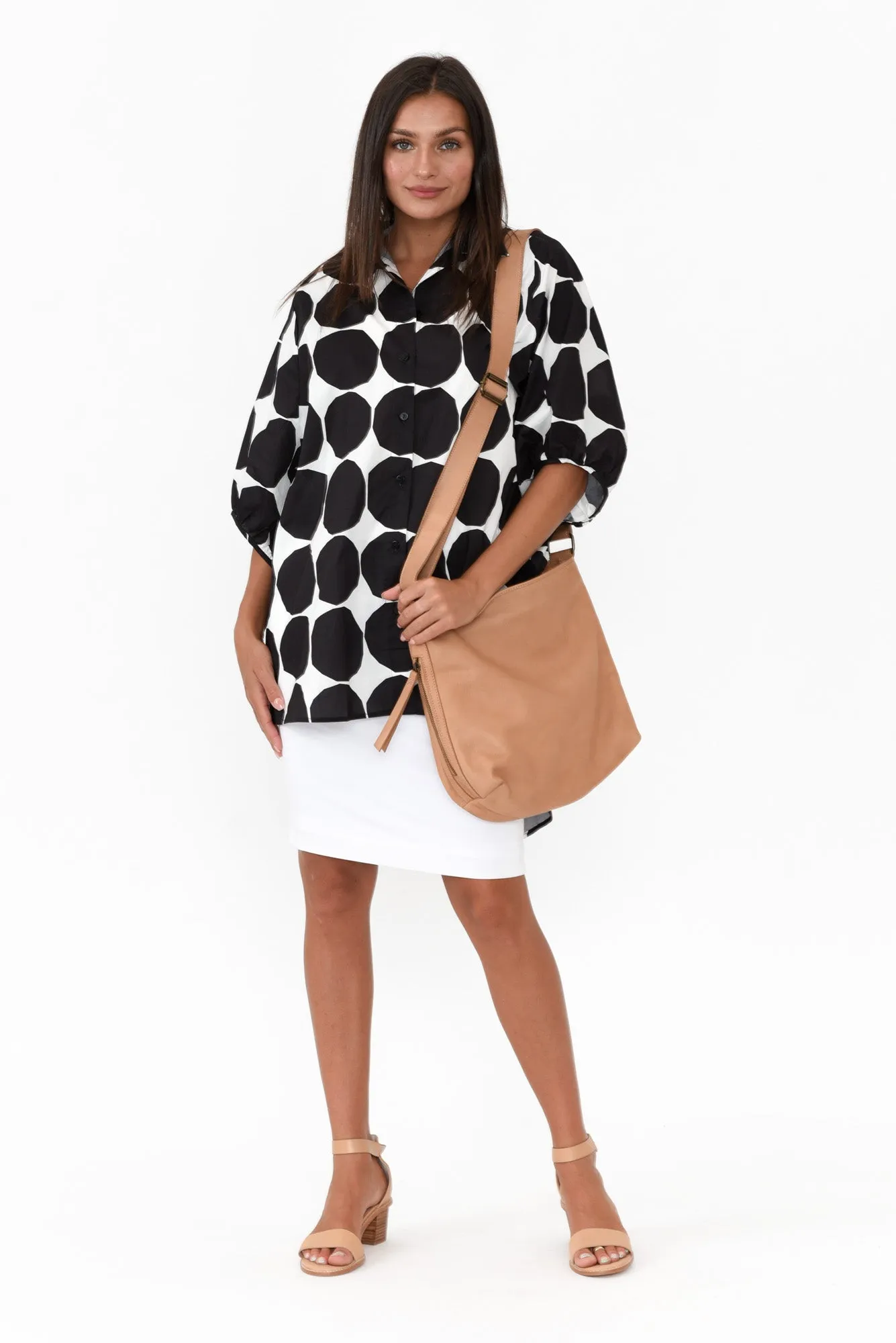 Whitney White Bamboo Tube Skirt sold by Blue Bungalow product image thumbnail 2