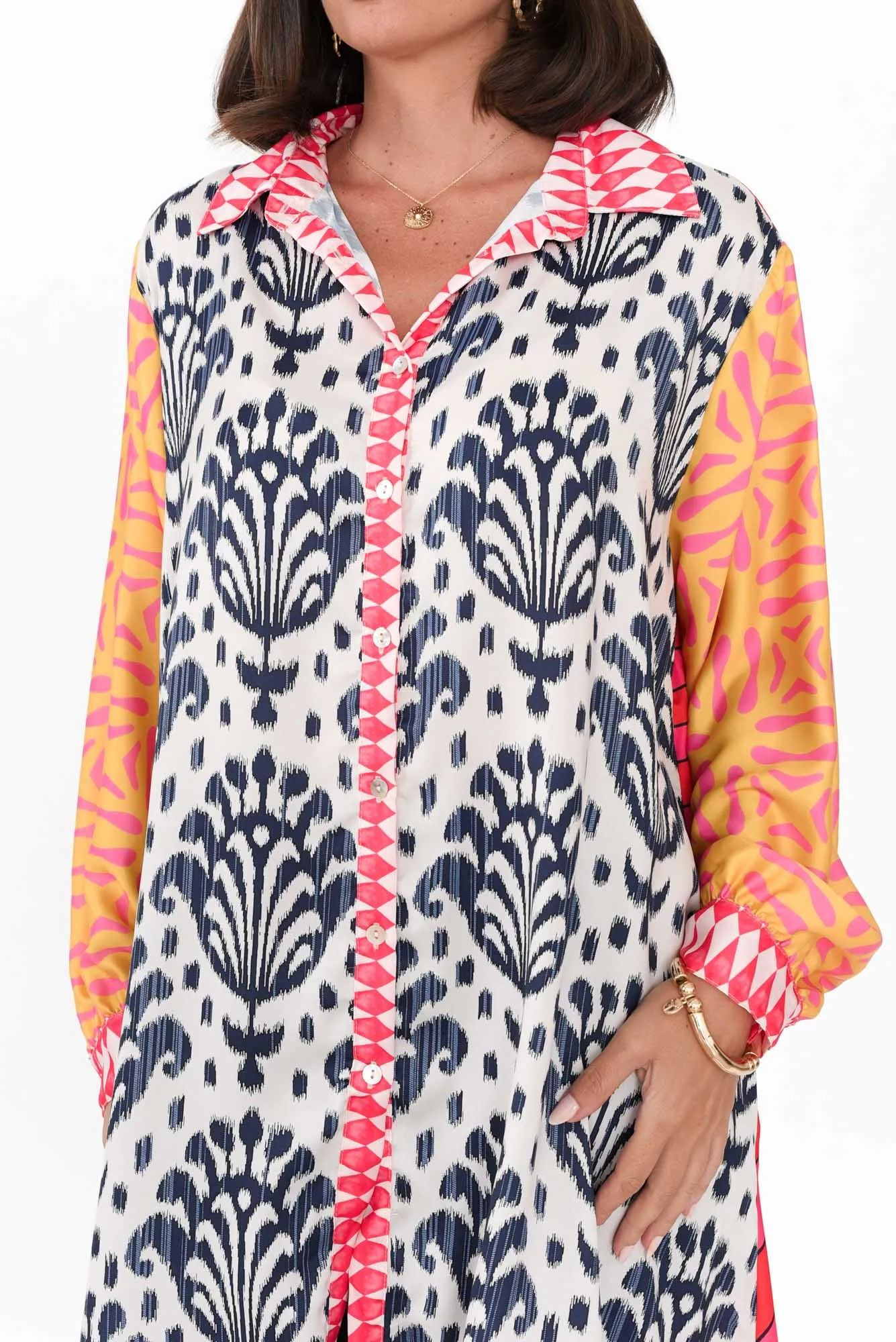 Samantha Navy Mosaic Tunic sold by Blue Bungalow product image thumbnail 5
