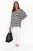 Kyoto Black Stripe Long Sleeve Tee sold by Blue Bungalow