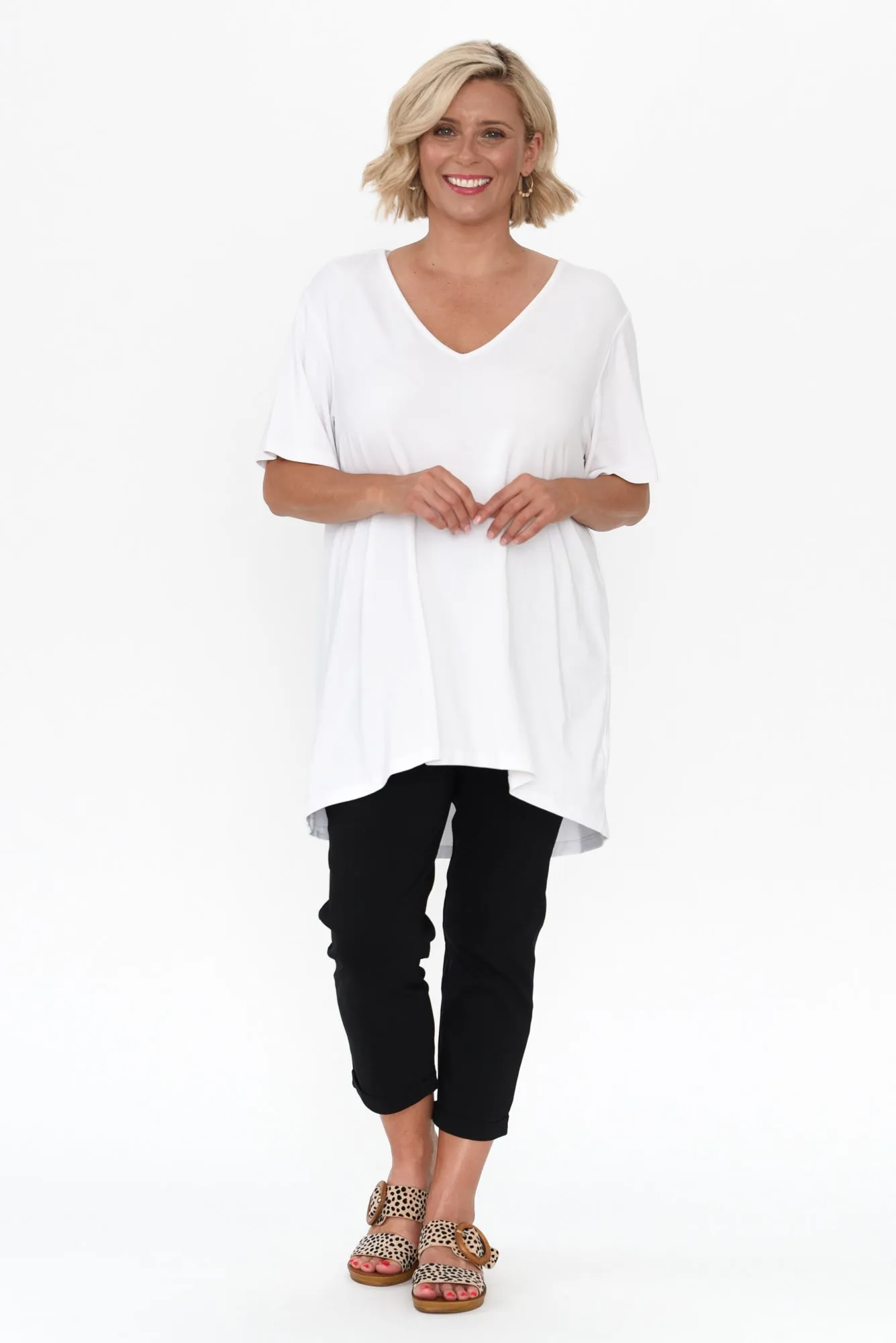 Novella White Bamboo Top sold by Blue Bungalow product image thumbnail 5