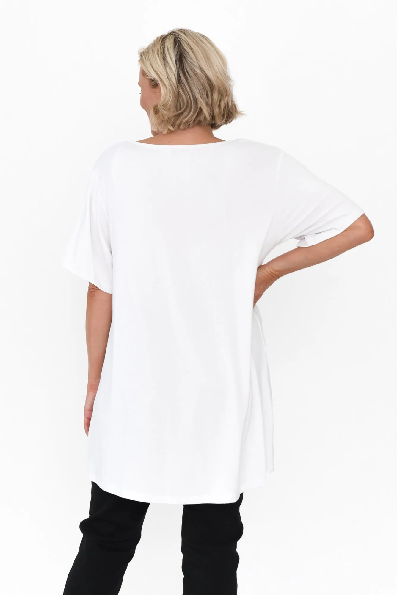Novella White Bamboo Top sold by Blue Bungalow product image thumbnail 4