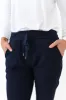 Samford Navy Crinkle Drawstring Pants sold by Blue Bungalow