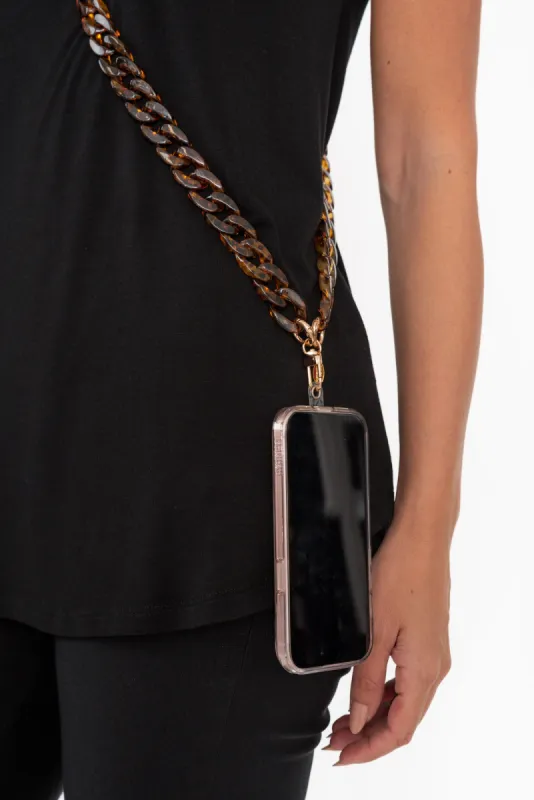 Kovia Tortoiseshell Crossbody Phone Lanyard sold by Blue Bungalow