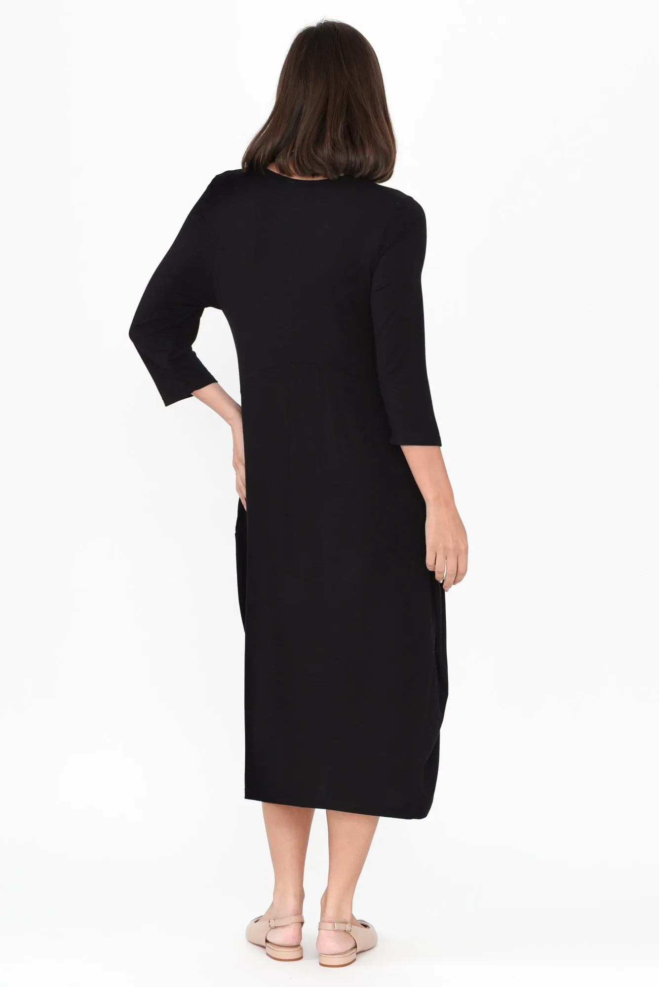 Glenda Black Crescent Dress sold by Blue Bungalow product image thumbnail 4