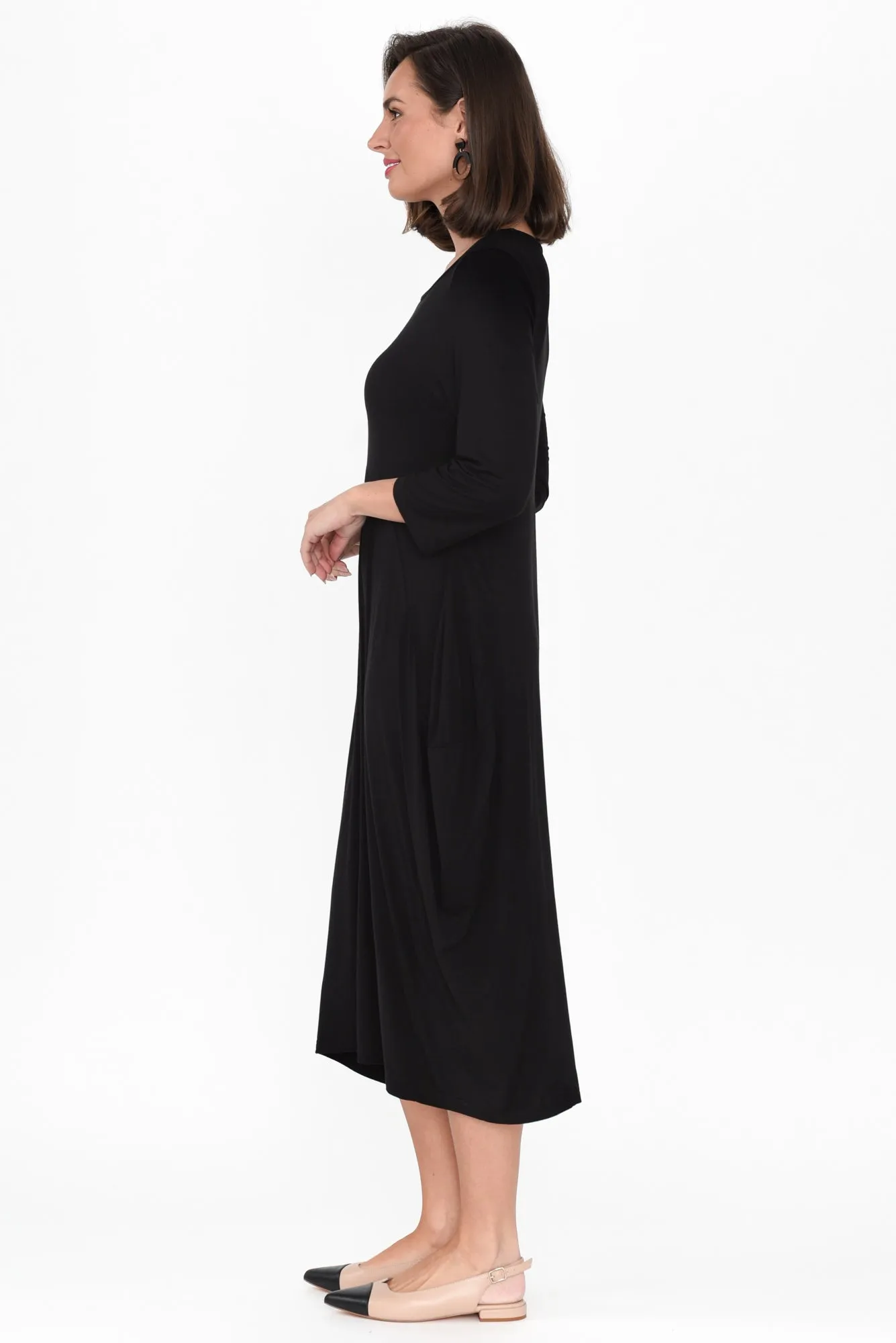 Glenda Black Crescent Dress sold by Blue Bungalow product image thumbnail 3