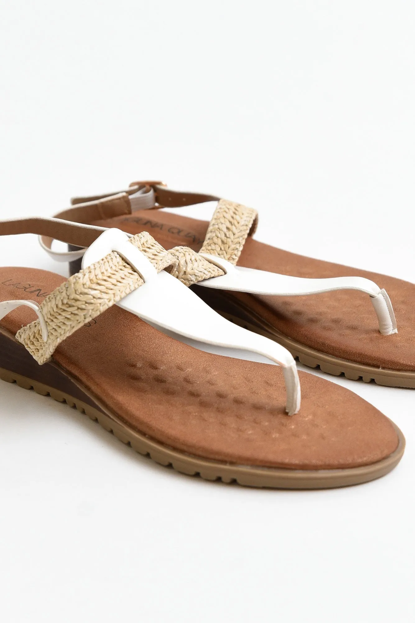 Fawa White Raffia Sandal sold by Blue Bungalow product image thumbnail 3