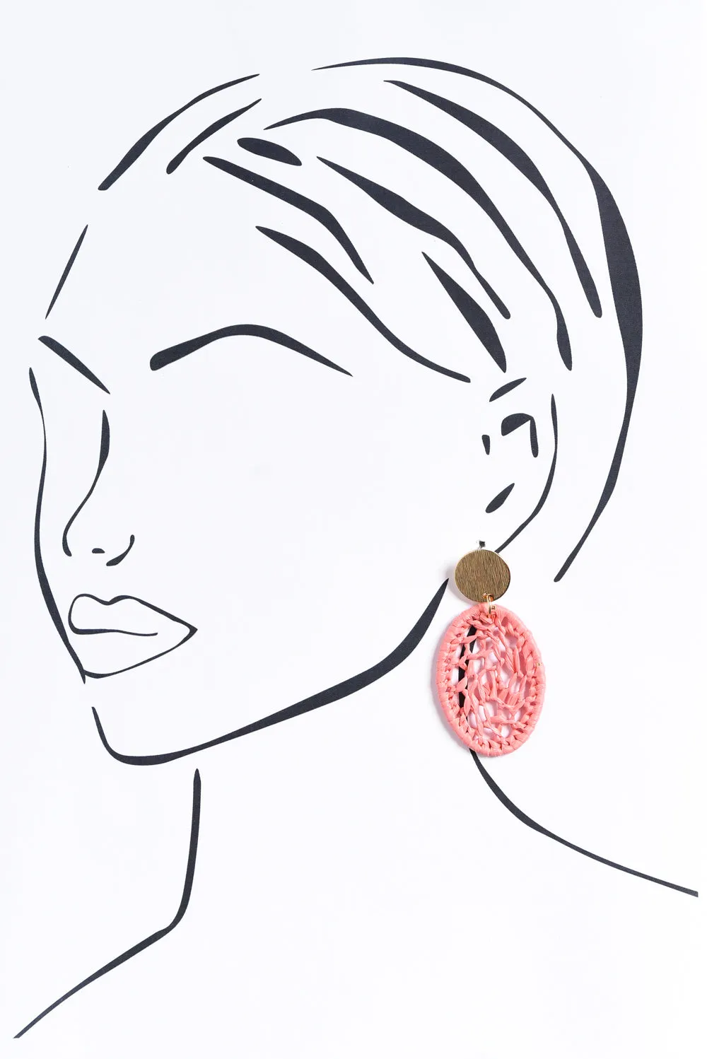 Maja Coral Web Earrings sold by Blue Bungalow product image thumbnail 2