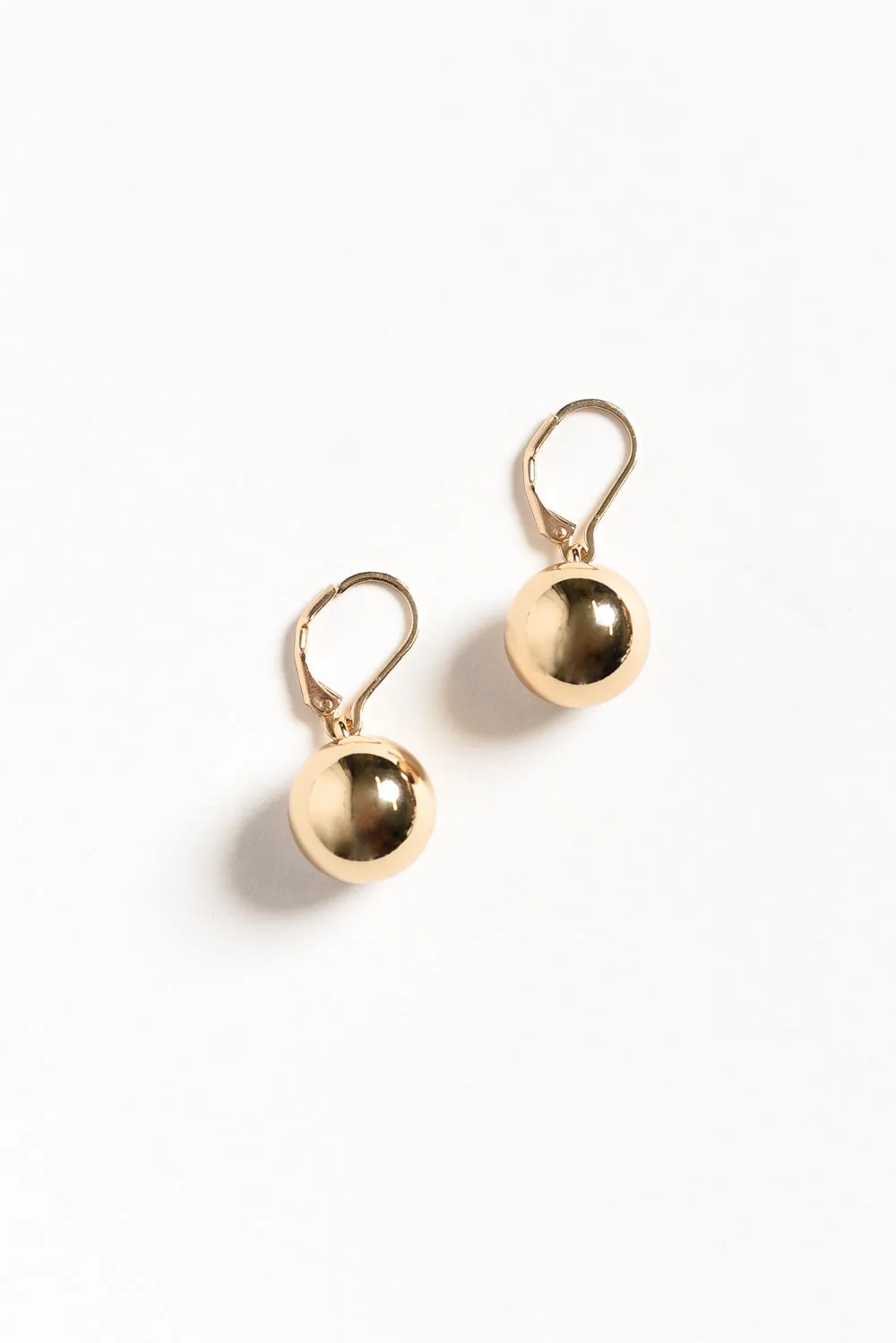 Honoria Gold Ball Earrings sold by Blue Bungalow
