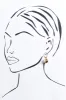 Honoria Gold Ball Earrings sold by Blue Bungalow