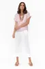 Dorian Pink Linen Cotton Top sold by Blue Bungalow