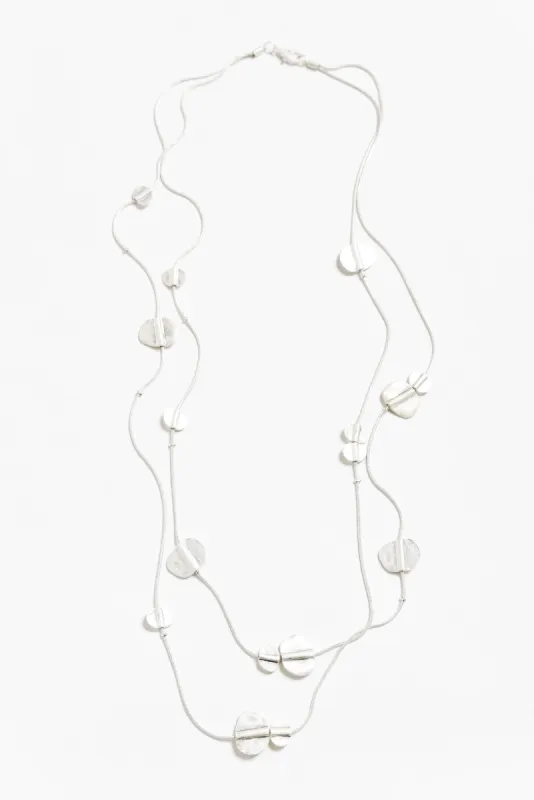 Jasira Silver Disc Layer Necklace sold by Blue Bungalow