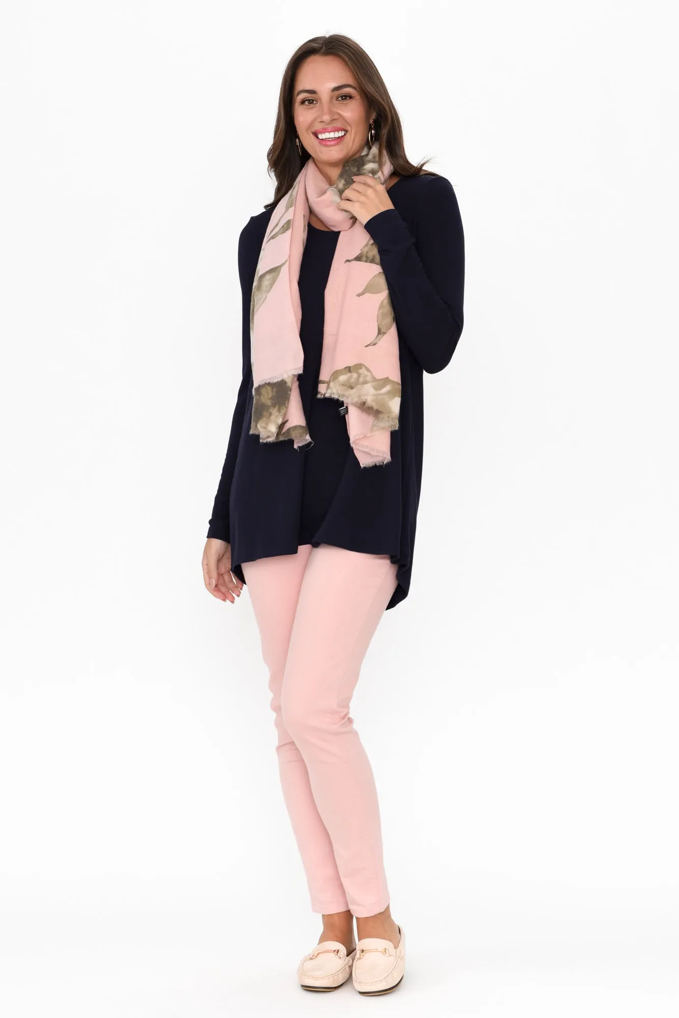 Shenali Navy Long Sleeve Swing Top sold by Blue Bungalow product image thumbnail 2