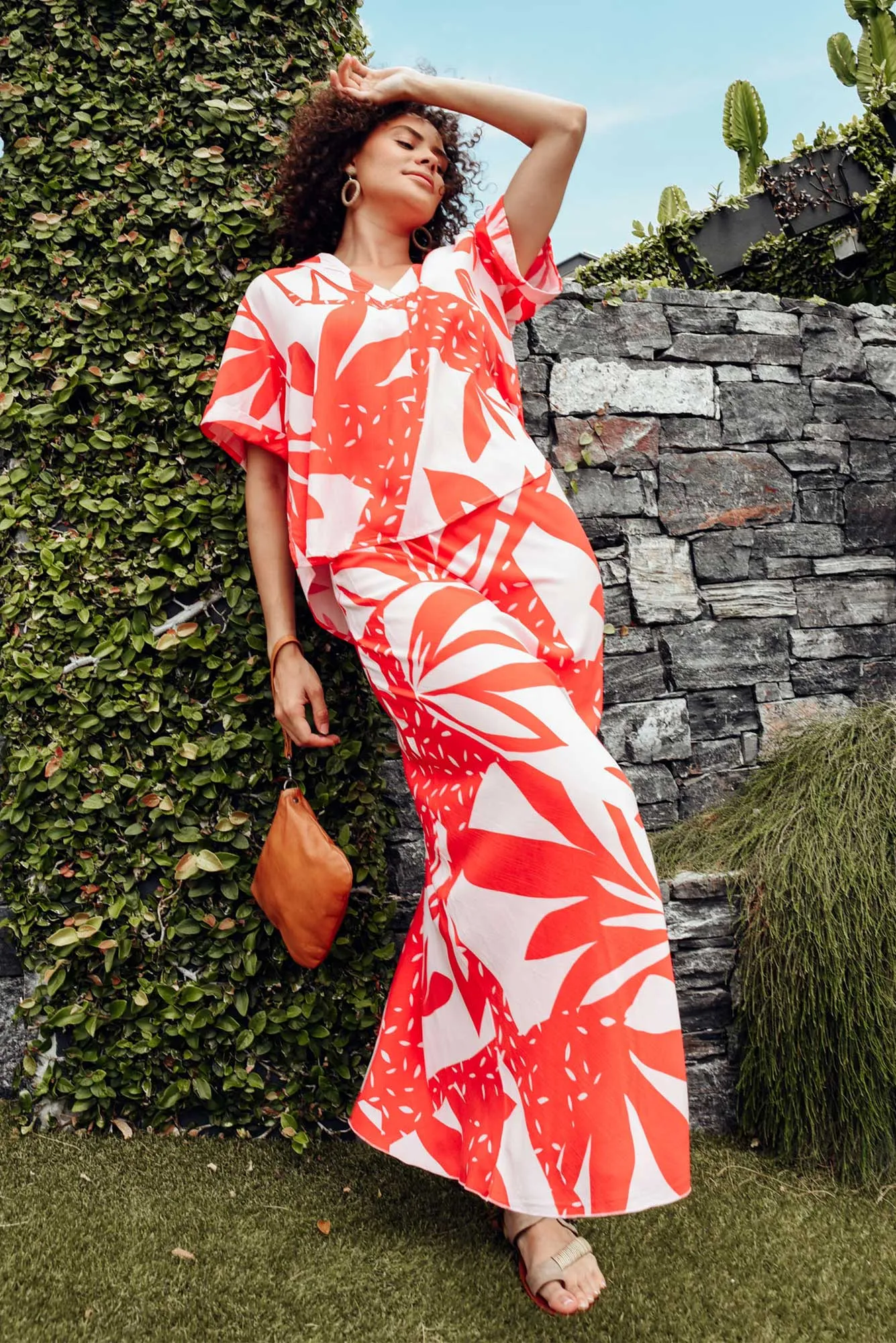 Meekin Pink Leaf Skirt sold by Blue Bungalow