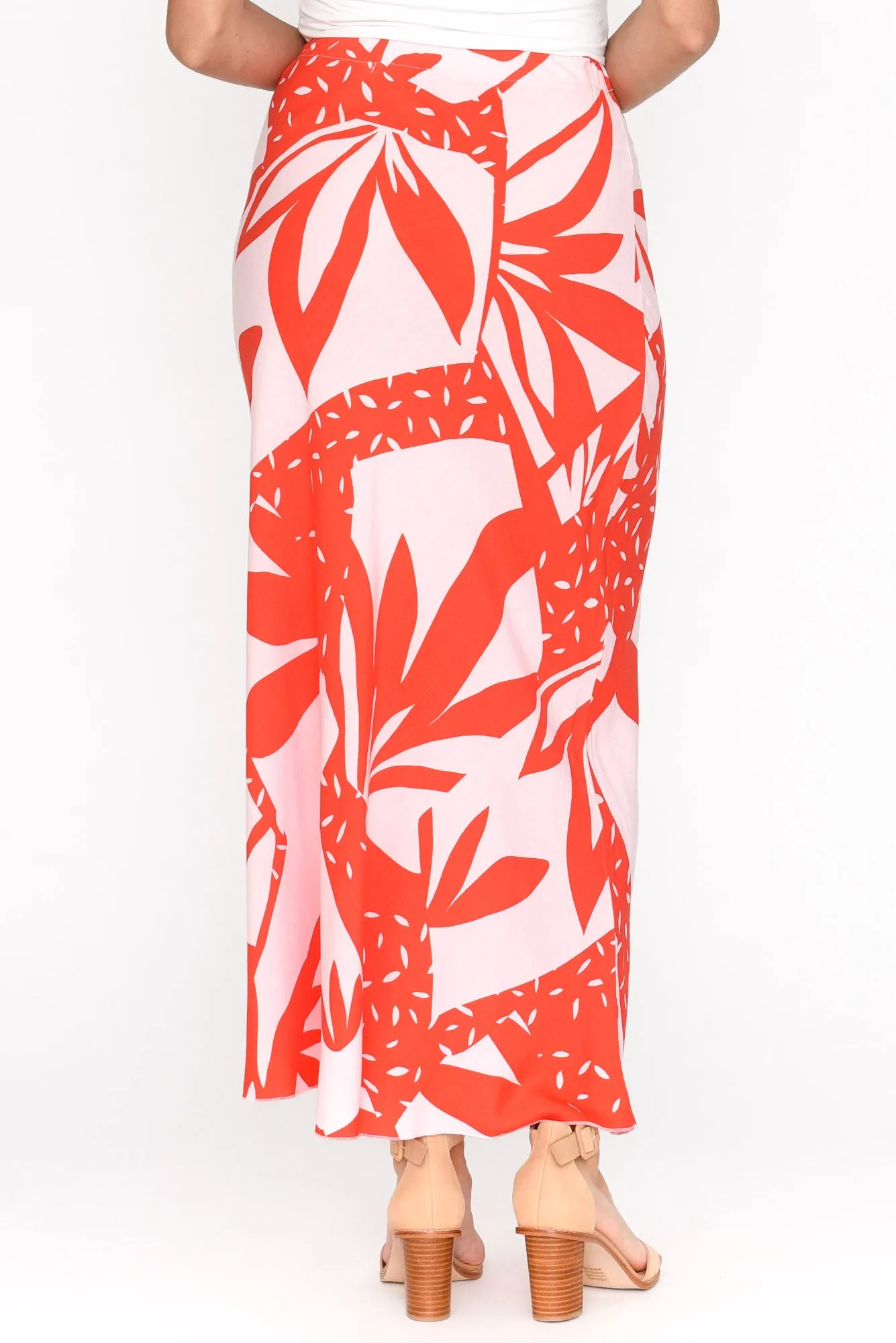 Meekin Pink Leaf Skirt sold by Blue Bungalow product image thumbnail 5