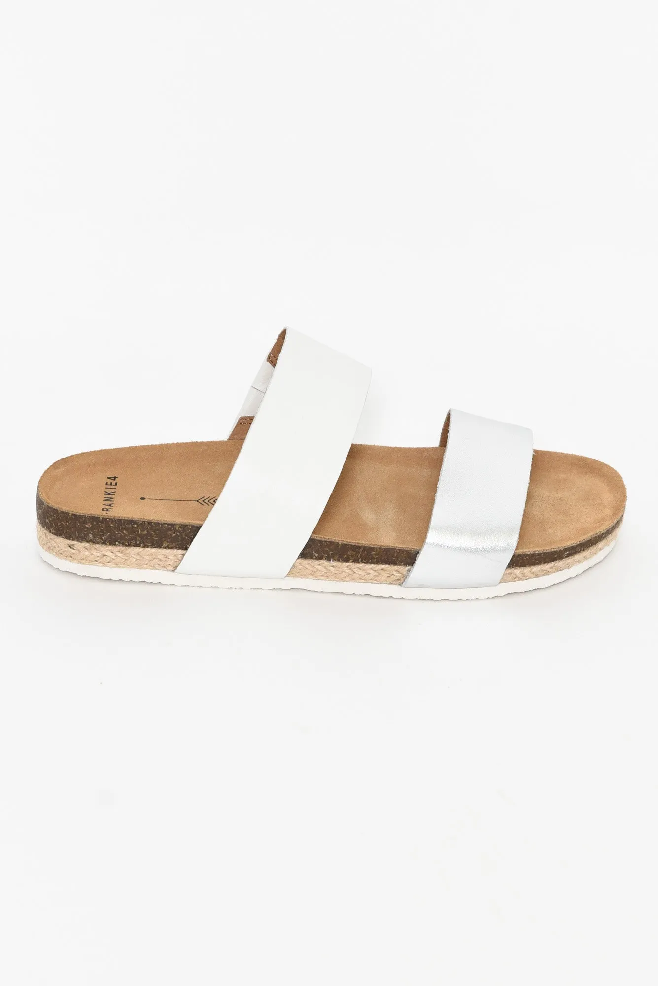 Maria III White/Silver Slide sold by Blue Bungalow product image thumbnail 3