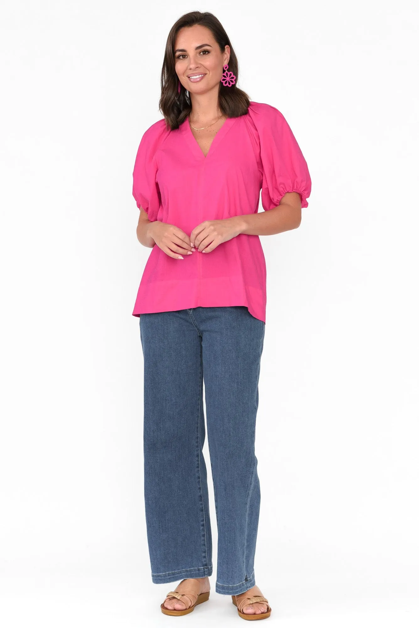 Izzy Dark Blue Wide Leg Jeans sold by Blue Bungalow product image thumbnail 3