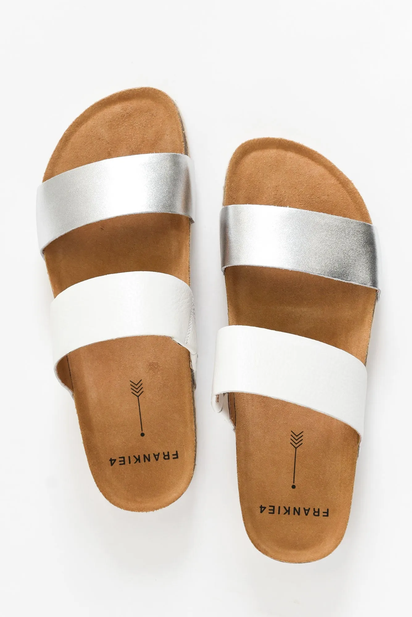 Maria III White/Silver Slide sold by Blue Bungalow product image thumbnail 5