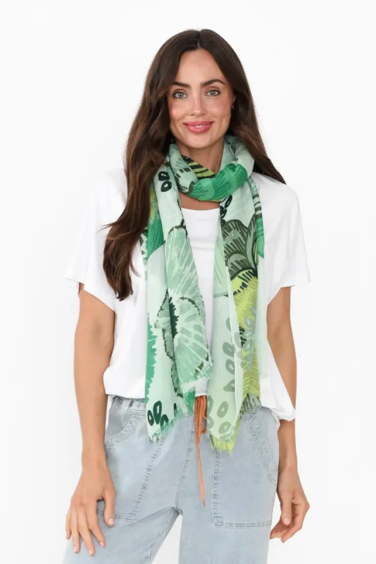 Vilanova Green Garden Scarf sold by Blue Bungalow