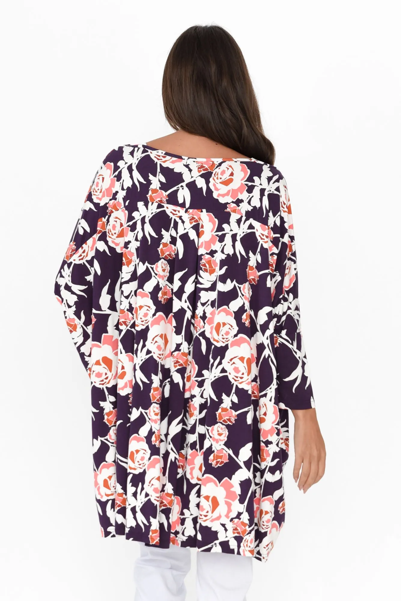 Emine Purple Rose Bamboo Top sold by Blue Bungalow product image thumbnail 4