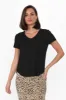 Veronica Black Bamboo Tee sold by Blue Bungalow