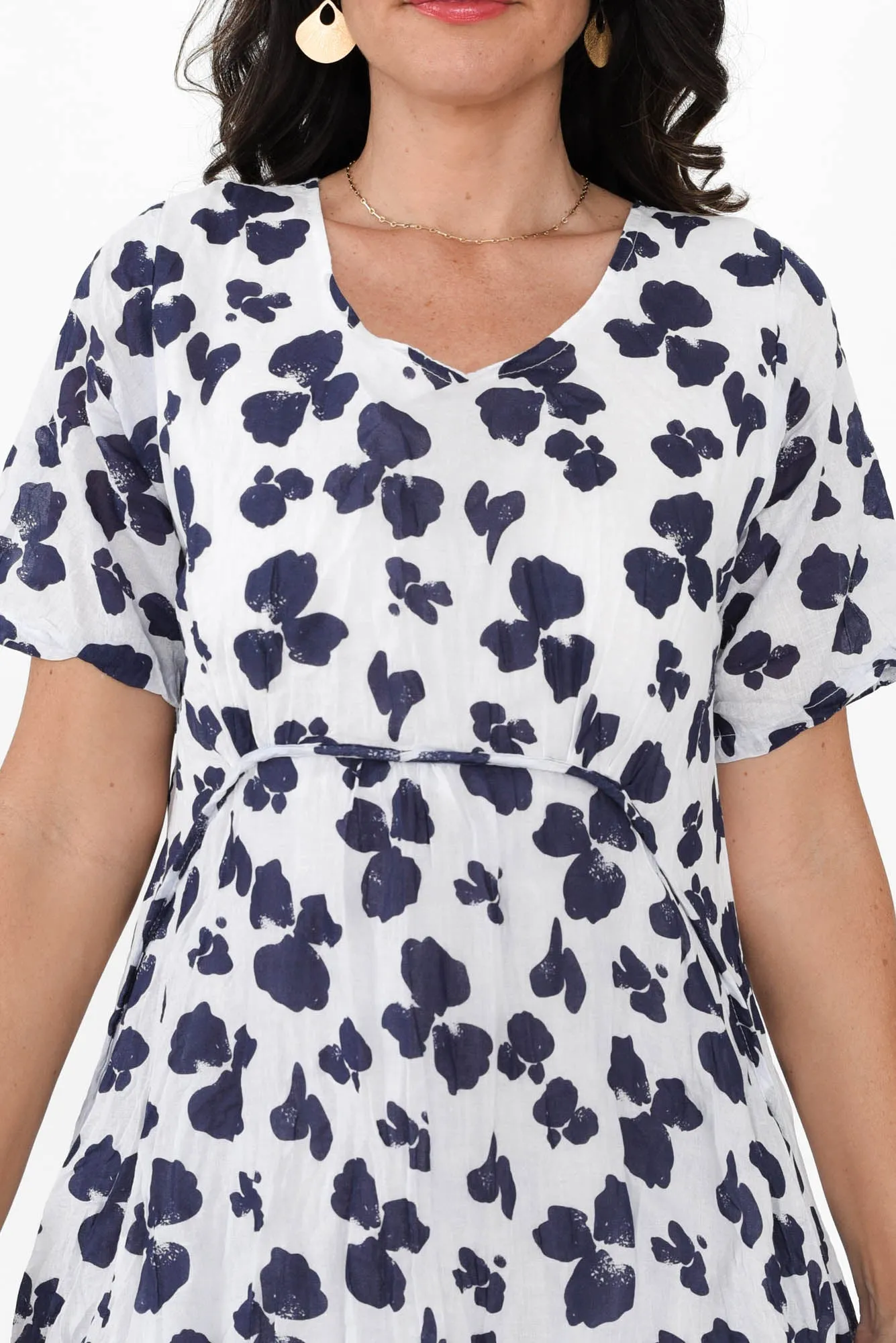 Wilton Navy Fiesta Cotton Pocket Dress sold by Blue Bungalow product image thumbnail 5