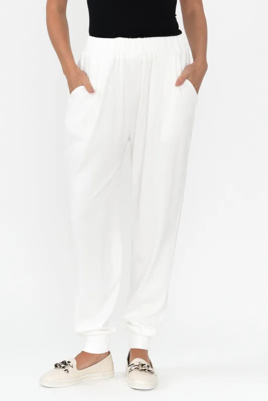 Lune White Everyday Pants sold by Blue Bungalow