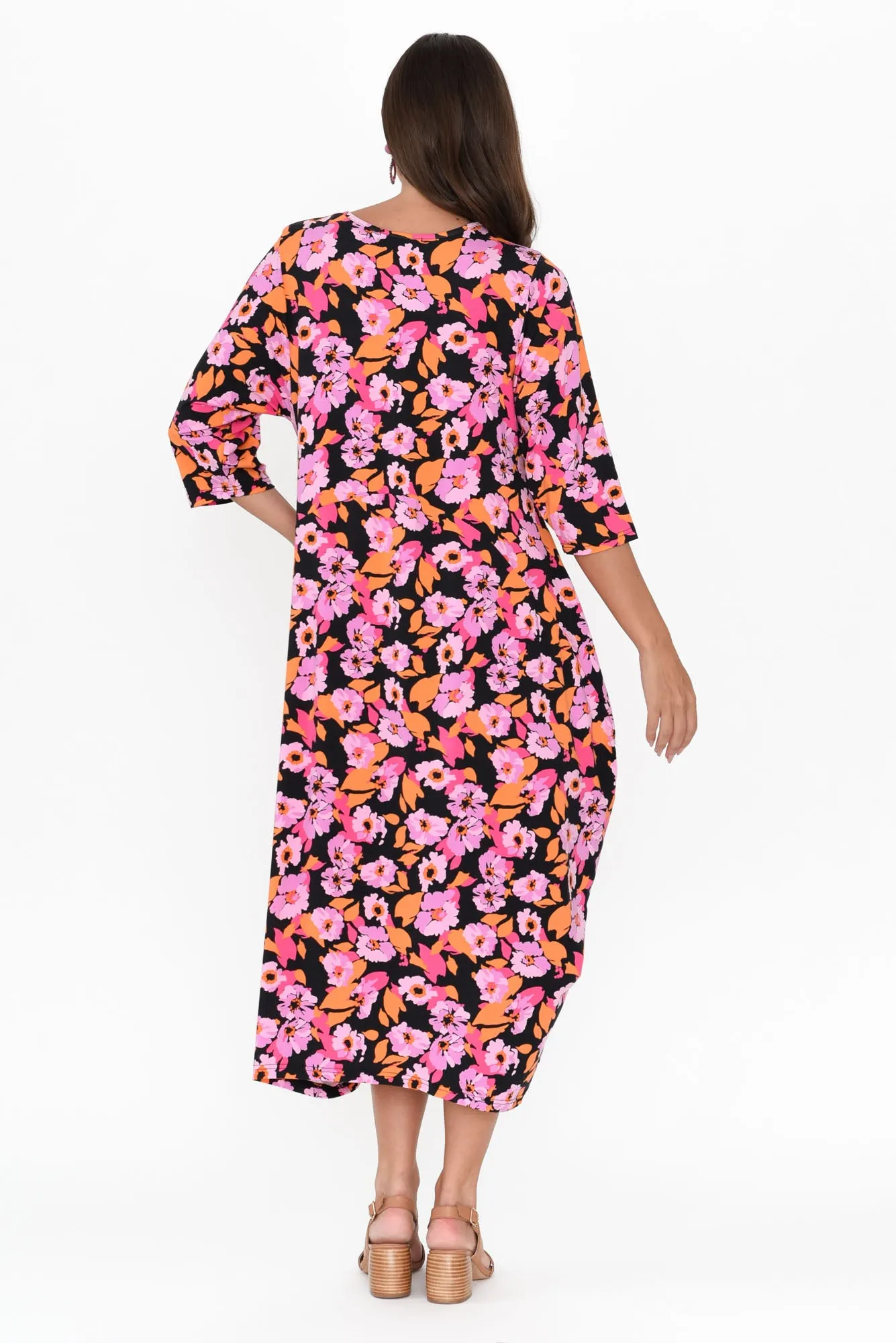 Alviva Pink Bloom Bamboo Dress sold by Blue Bungalow product image thumbnail 5