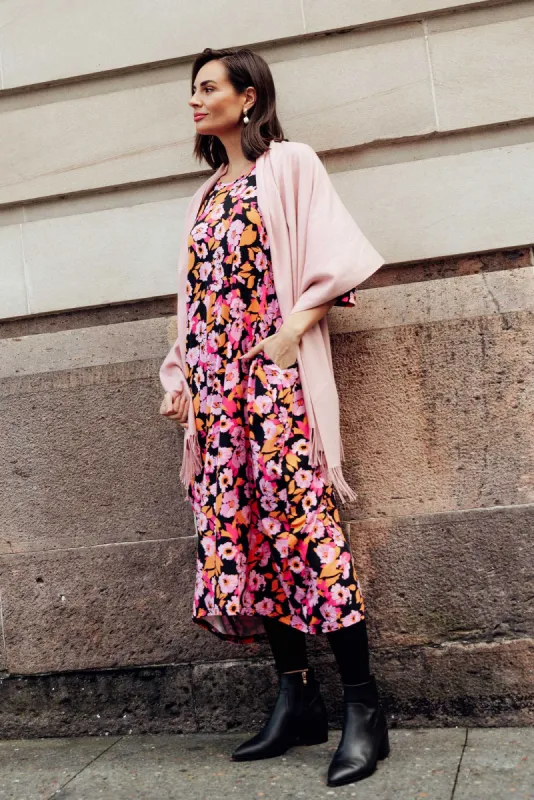 Alviva Pink Bloom Bamboo Dress sold by Blue Bungalow