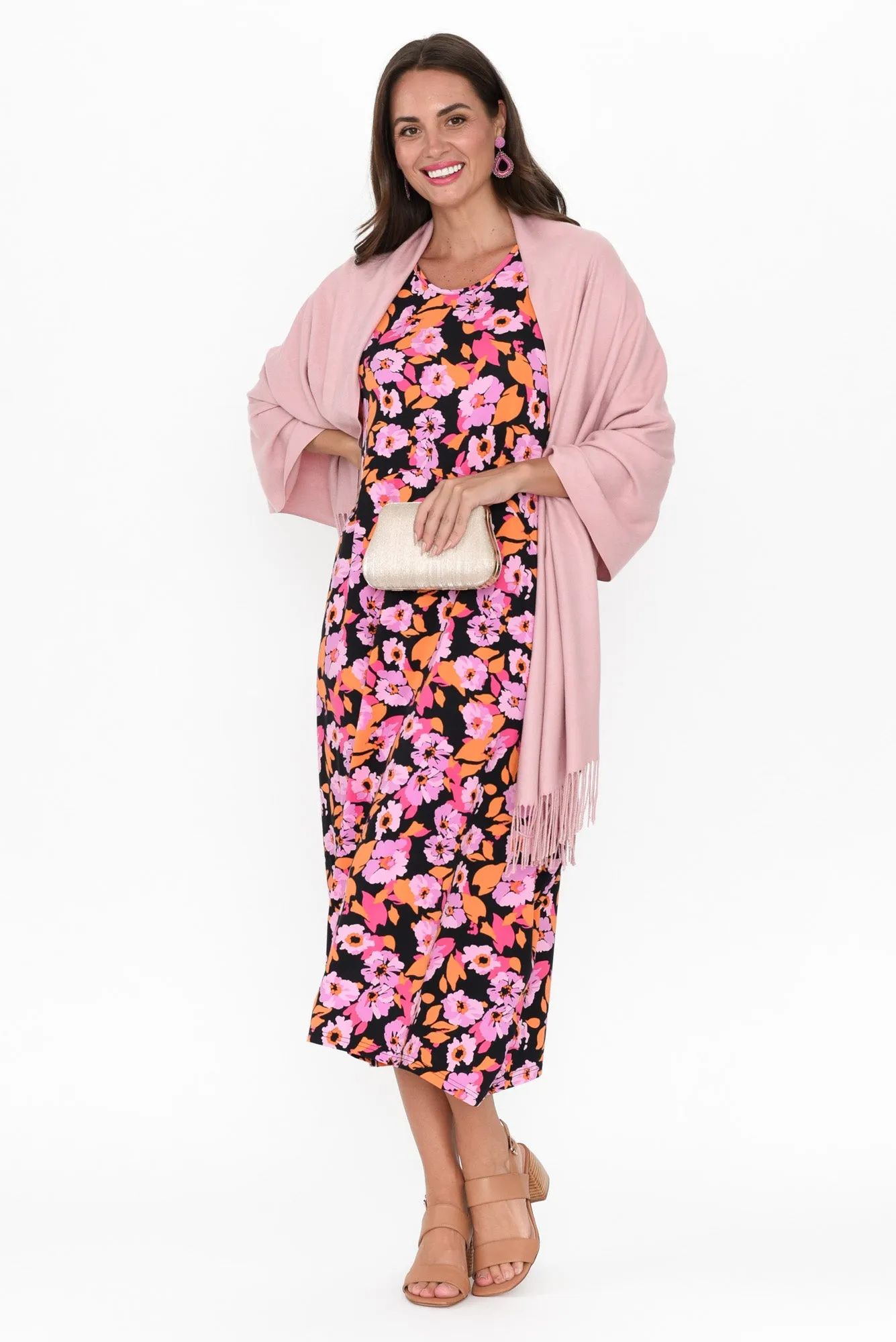 Alviva Pink Bloom Bamboo Dress sold by Blue Bungalow product image thumbnail 3
