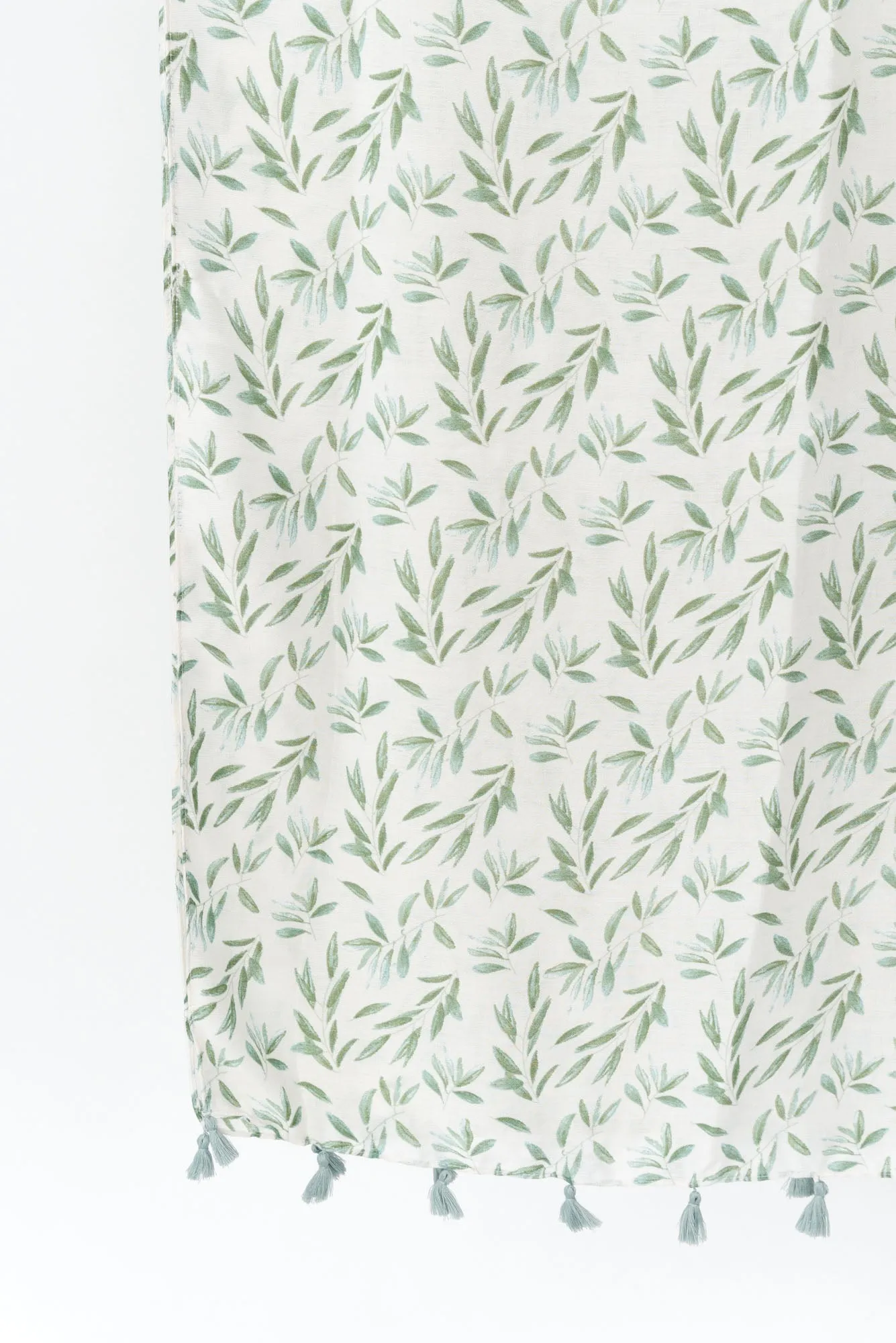 Olivia Green Leaf Scarf sold by Blue Bungalow product image thumbnail 3