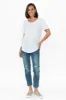 Ariana White Cotton Tee sold by Blue Bungalow