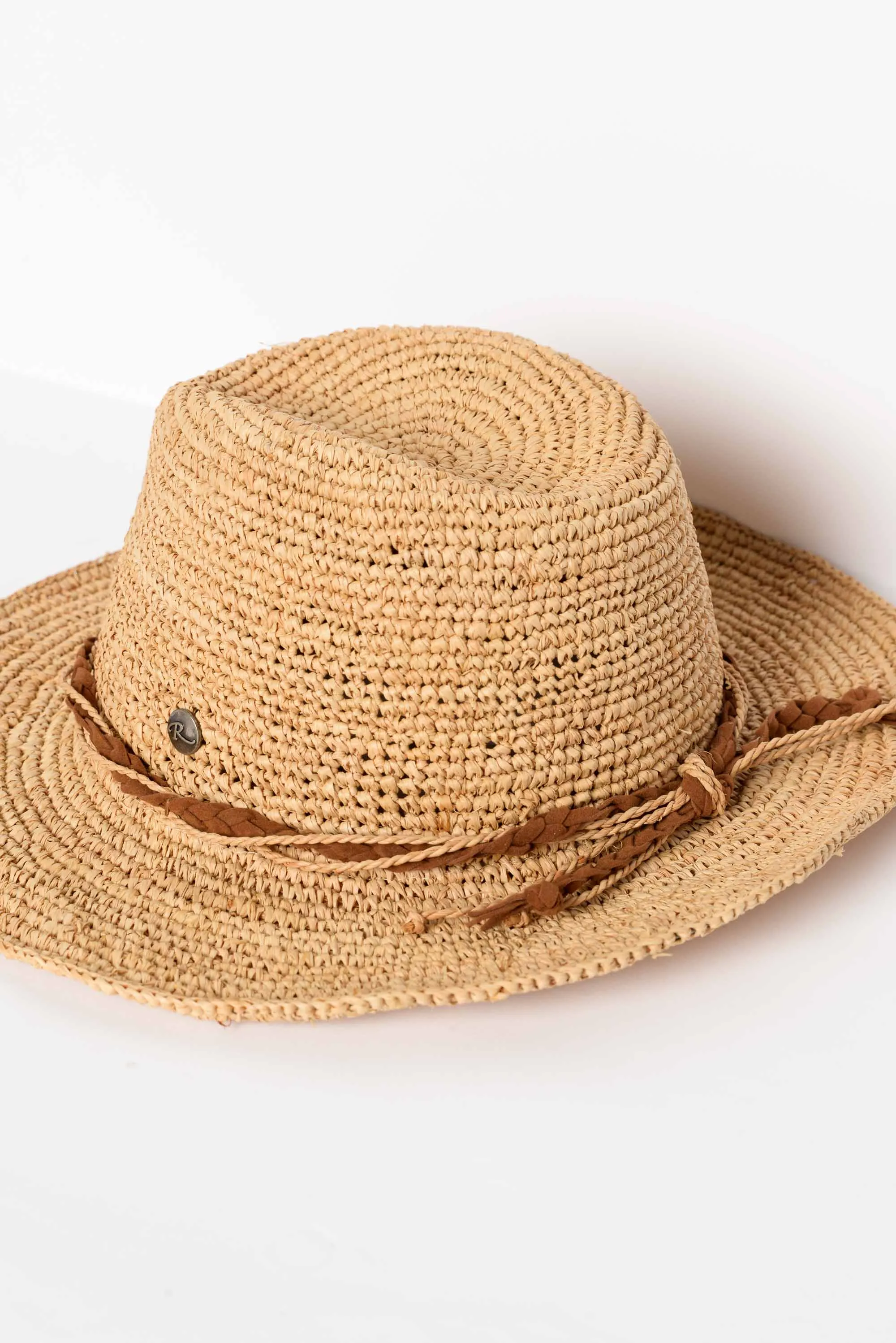 Marjo Natural Raffia Cowboy Hat sold by Blue Bungalow product image thumbnail 2