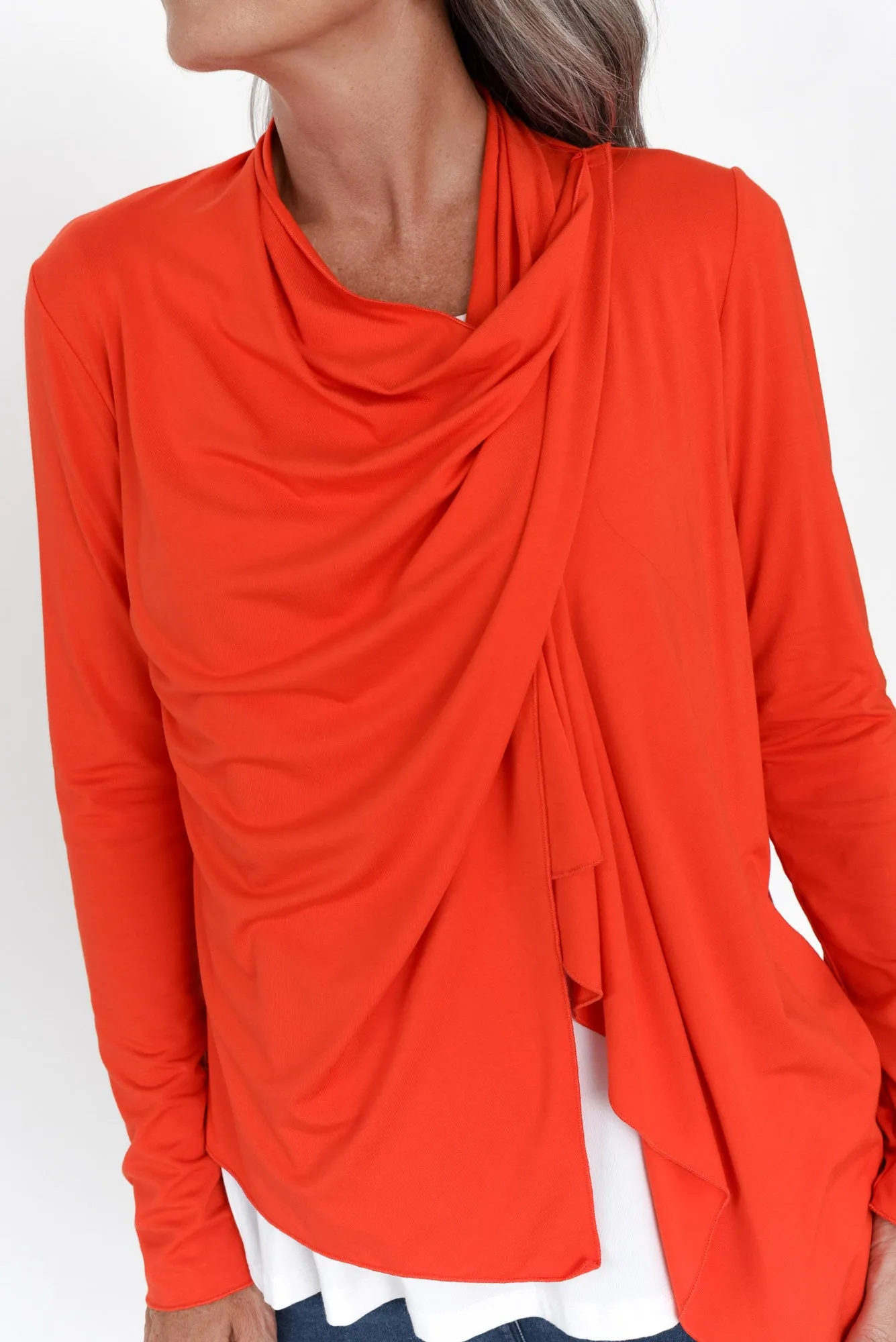 Joni Red Bamboo Cardigan sold by Blue Bungalow product image thumbnail 5