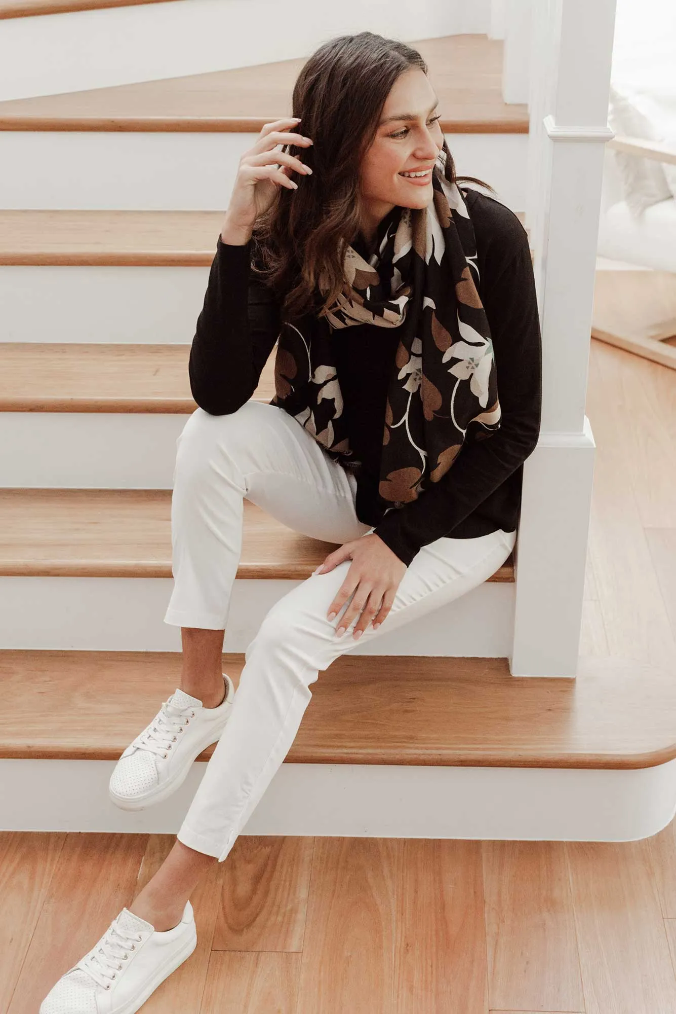 Marlin White Slim Leg Pants sold by Blue Bungalow