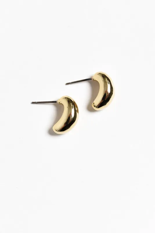 Mist Gold Bubble Half Hoop Earrings sold by Blue Bungalow