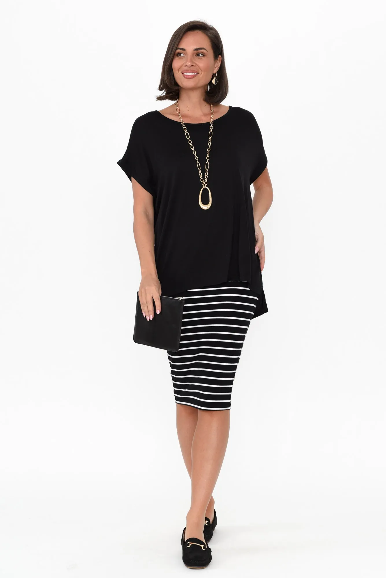 Fallon Black Bamboo Top sold by Blue Bungalow product image thumbnail 2