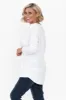 Fundamental White Cotton Rib Sleeved Top sold by Blue Bungalow