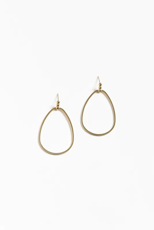 Merida Gold Plated Drop Earrings sold by Blue Bungalow