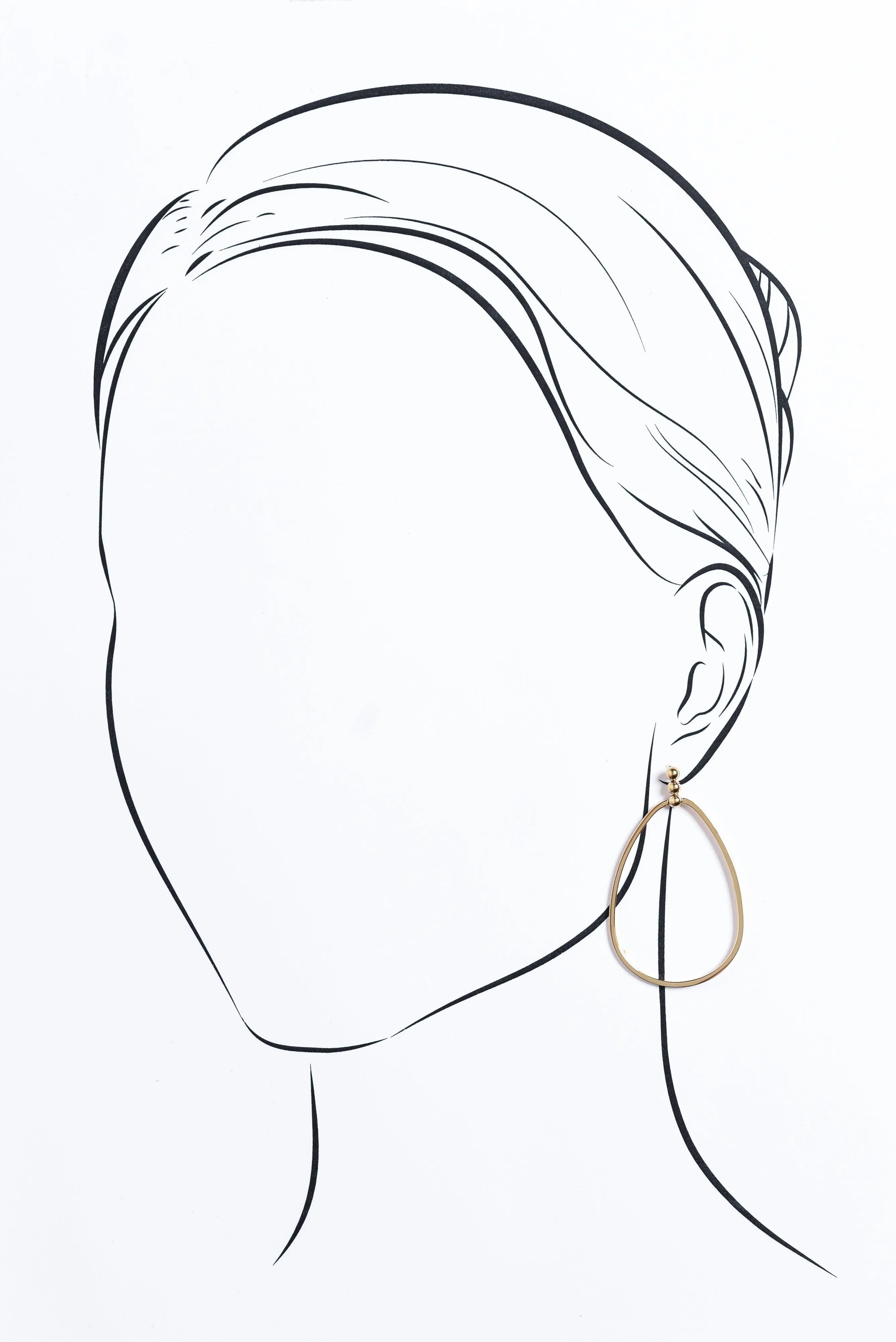 Merida Gold Plated Drop Earrings sold by Blue Bungalow product image thumbnail 2