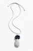 Lecce Grey Stone Pendant Necklace sold by Blue Bungalow