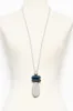 Lecce Grey Stone Pendant Necklace sold by Blue Bungalow