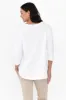 Orleans White Cotton 3/4 Sleeve Top sold by Blue Bungalow