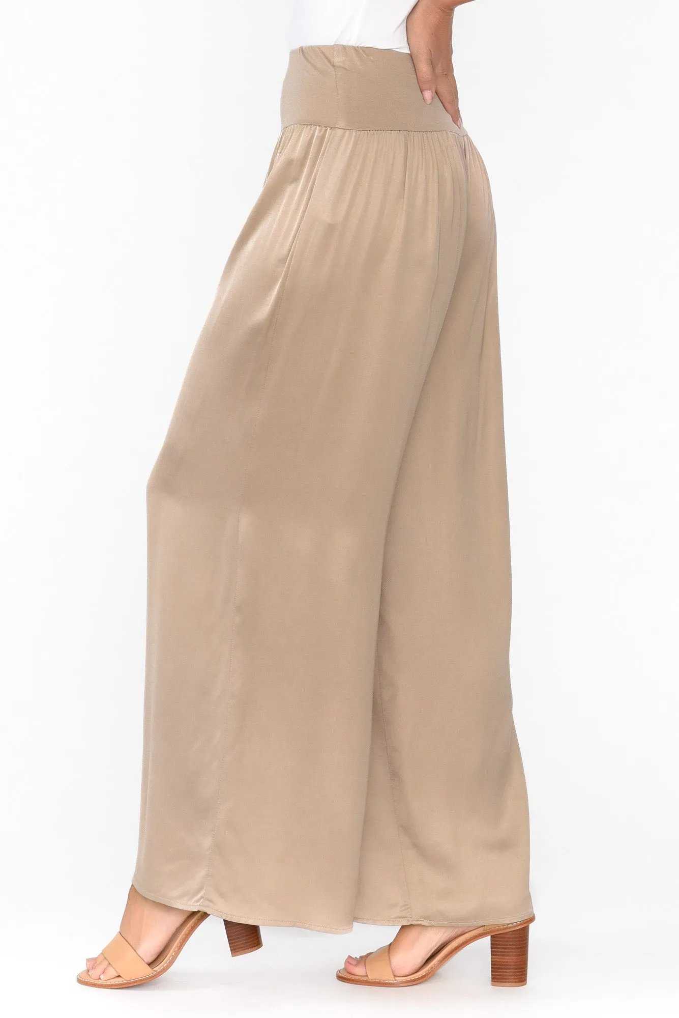 Keep Me Waiting Champagne Pants sold by Blue Bungalow product image thumbnail 3