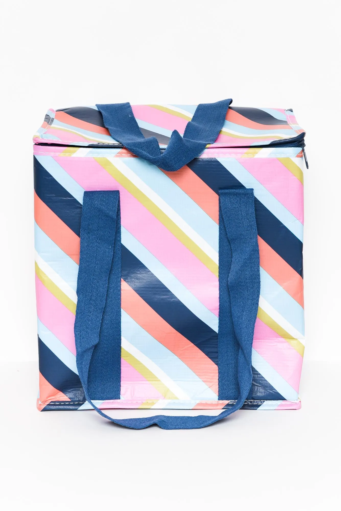 Gia Candy Stripe Insulated Tote sold by Blue Bungalow