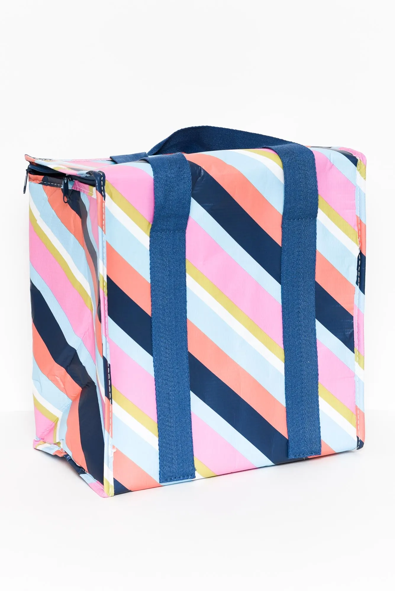 Gia Candy Stripe Insulated Tote sold by Blue Bungalow product image thumbnail 3
