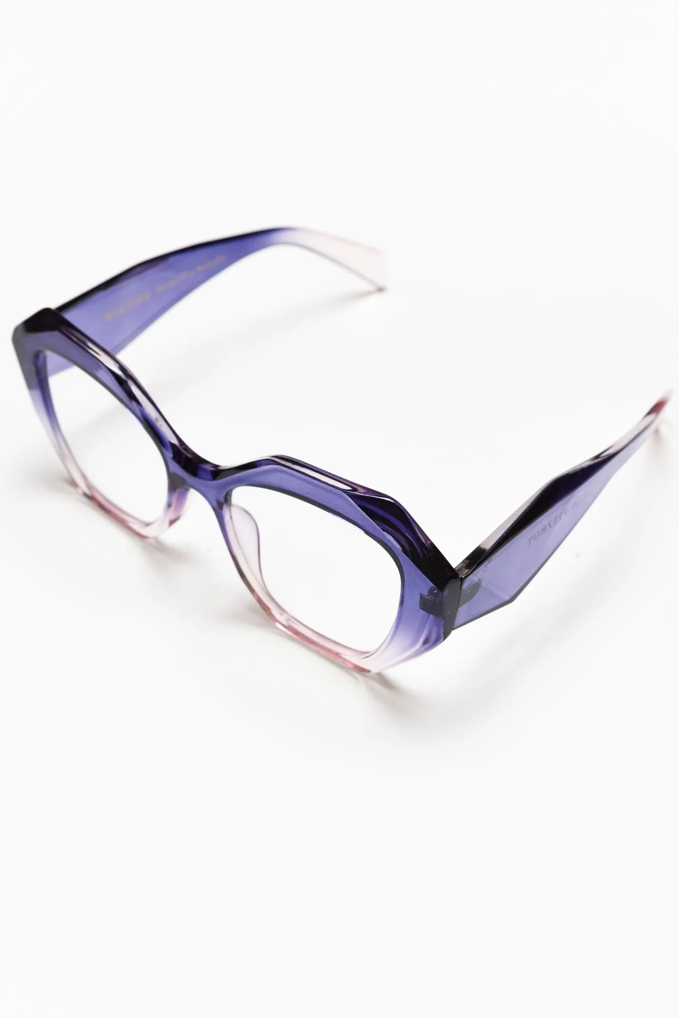 Fitzroy Purple Ombre Oversized Reading Glasses sold by Blue Bungalow product image thumbnail 3