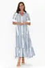 Scala Blue Stripe Linen Blend Dress sold by Blue Bungalow