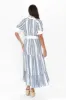 Scala Blue Stripe Linen Blend Dress sold by Blue Bungalow